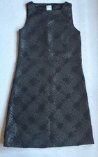 RED VALENTINO Tweed A-line Dress Women Size USA 0 Black Genuine
