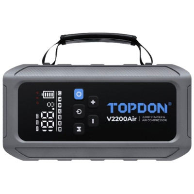 TOPDON USA V2200AIR 2-in-1 2200 Peak Amp Jump Starter and Tire Inflator