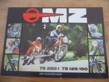 Prospekt MZ TS 250 f&uuml;r Franz&ouml;sischen Markt 1976 selten  sehr gut erhalten