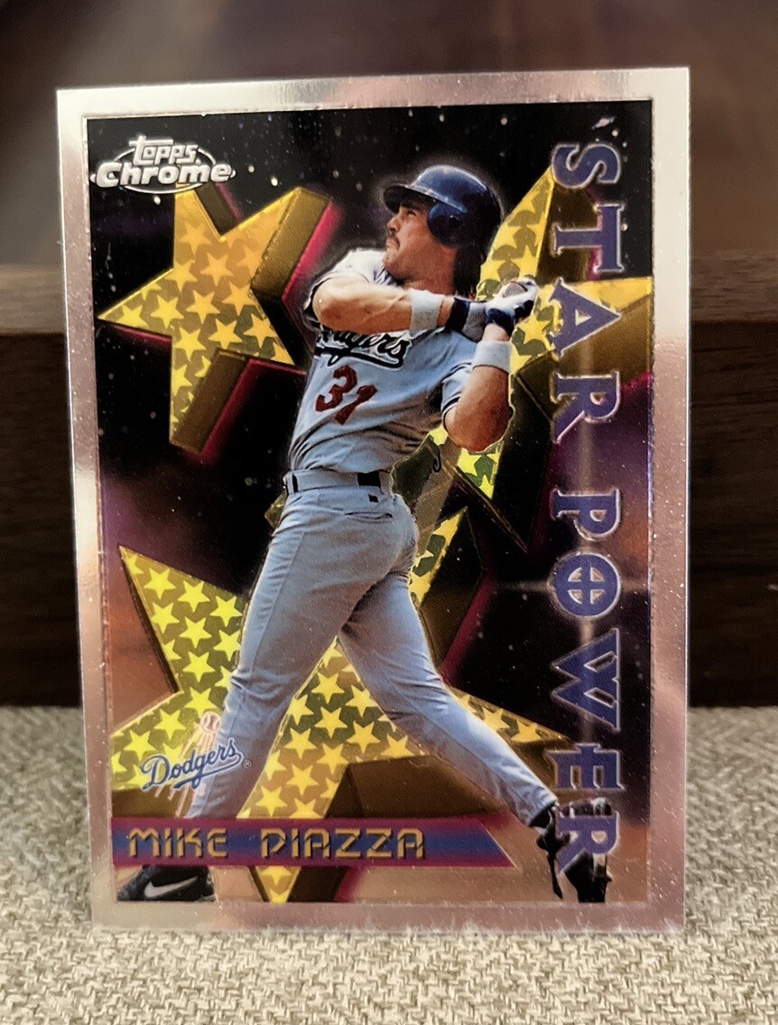 MIKE PIAZZA - 1996 Topps Chrome "Star Power" - #2 - Dodgers
