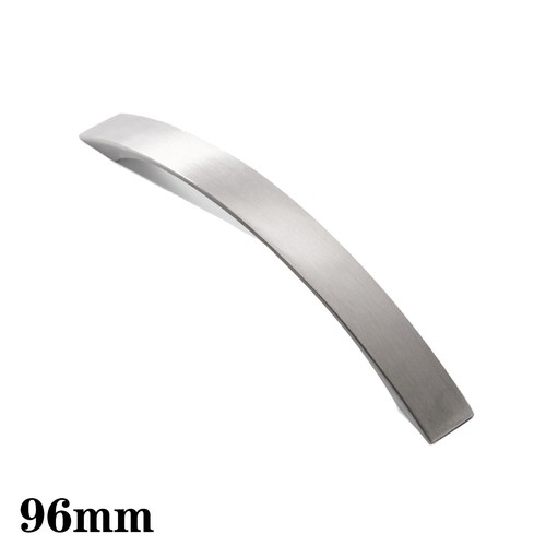 Bow Drawer Handles For Kitchen Cabinet Handle Wardrobe Modern Brushed Nickel New - Picture 2 of 11