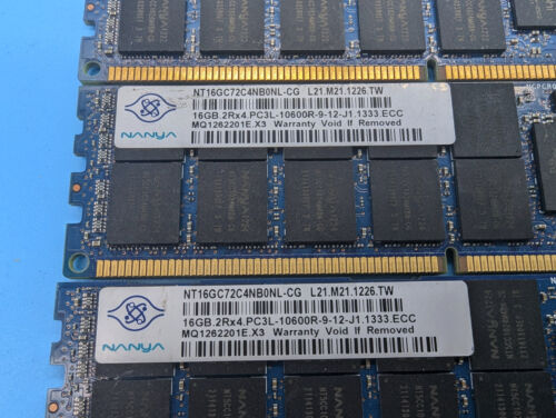 Nanya 128GB (8 X 16GB) 2Rx4 PC3L-10600R HP664692-001 - Picture 2 of 3