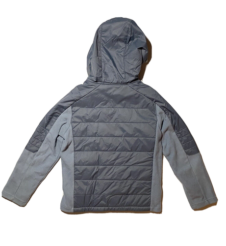 Columbia Sportswear Kids Fleece Lined Jacket Sz XS Unisex Gray Hooded - Picture 2 of 4
