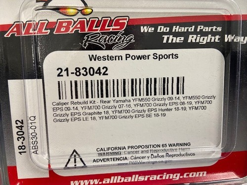 REAR  BRAKE CALIPER REBUILD KIT  FOR YAMAHA / ATV / GRIZZLY  / OFF ROAD - Picture 1 of 2