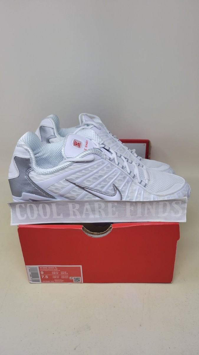 Nike Shox TL White and Max Orange AR3566-100 Women's Shoes Nike Shox TL White and Max Orange AR3566-100 Women's Shoes