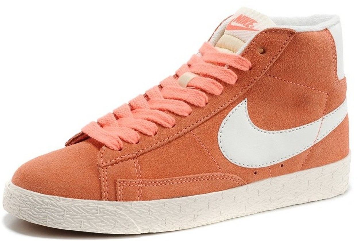 Nike Blazer Mid Vintage L. Orange White Womens Suede Trainers Comfortable and good-looking Nike Blazer Mid Vintage L. Orange White Womens Suede Trainers Comfortable and good-looking