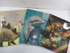 Commemorative USA stamp collection books with stamps 3 Books