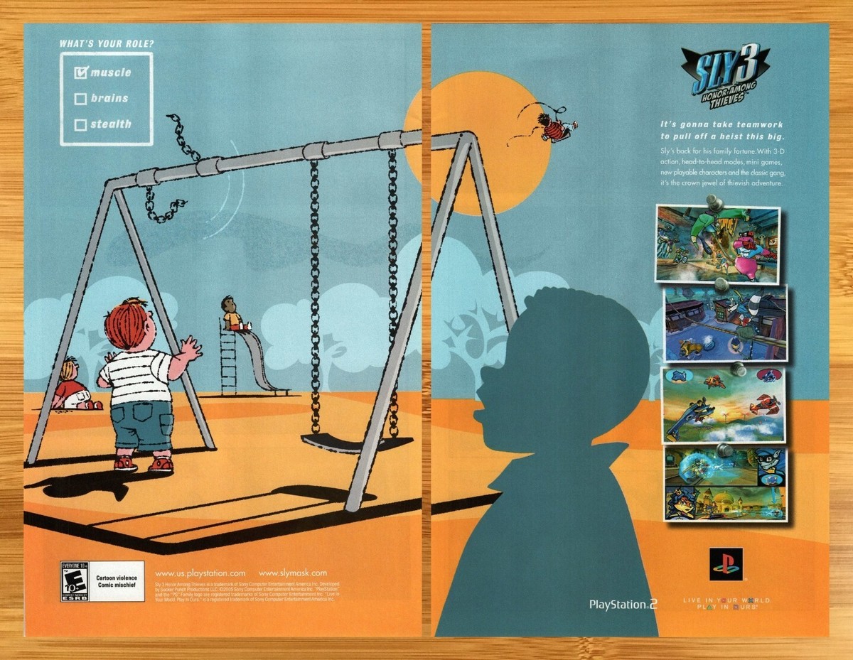 2005 Sly 3: Honor Among Thieves PS2 Print Ad/Poster Official Sly