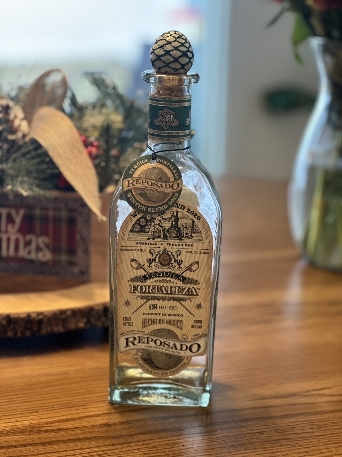 Empty Fortaleza Reposado Tequila Bottle Winter Blend 2020 eBay