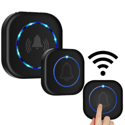 Neu Funkklingel Set Türklingel IP55 Wasserdicht Kabellos Funk Klingel Haustür..