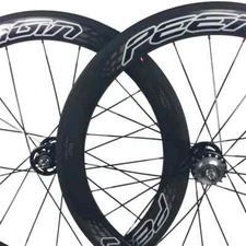Track Bike 23mm Width 60mm Depth Carbon Wheelset Tubular Fixed Gear Rims