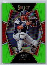 2022 Panini Select #123 Keibert Ruiz Neon Green Prizm 14/99