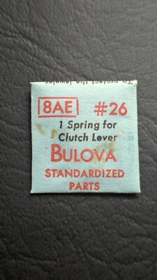 Bulova Cal 8AE Part #26 Spring for Clutch Lever NOS Watch Part | eBay