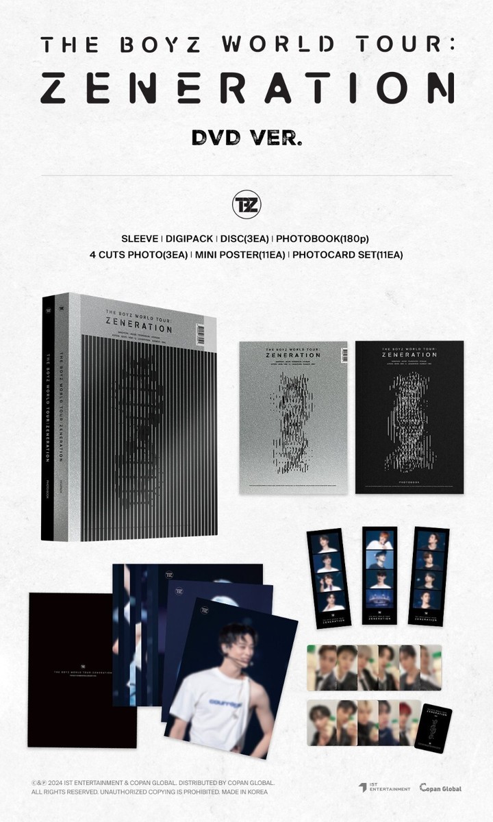 K-POP・アジア THE BOYZ WORLD TOUR ZENERATION DVD THE BOYZ 2nd WORLD TOUR [ZENERATION] DVD 3DISC+180p Book+11ea