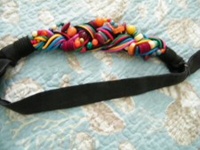 VINTAGE BELT CAROLYN TANNER MD ATLANTA ,GA USA ADJ SM-MED COLORFUL FABROC.BEADS