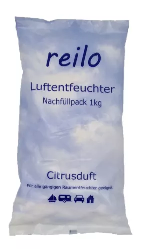 10x 1kg  reilo "Citrusduft"  Raum- Luftentfeuchter Granulat im Vliesbeutel