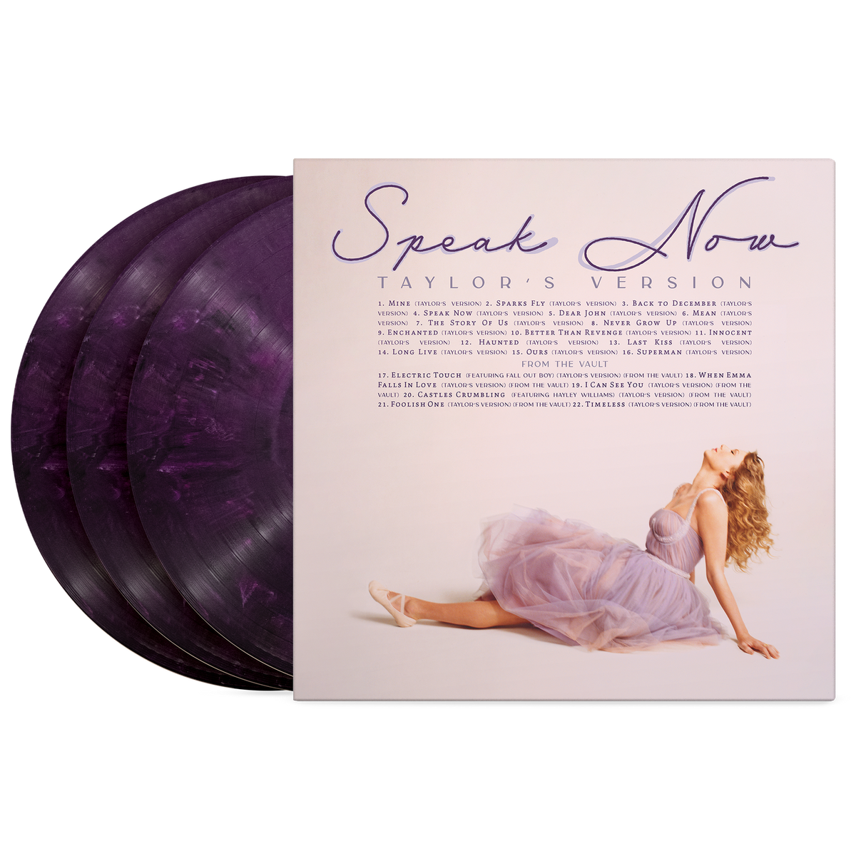 Speak Now (Taylor's Version) 3LP Violet Marbled Vinyl NEW
