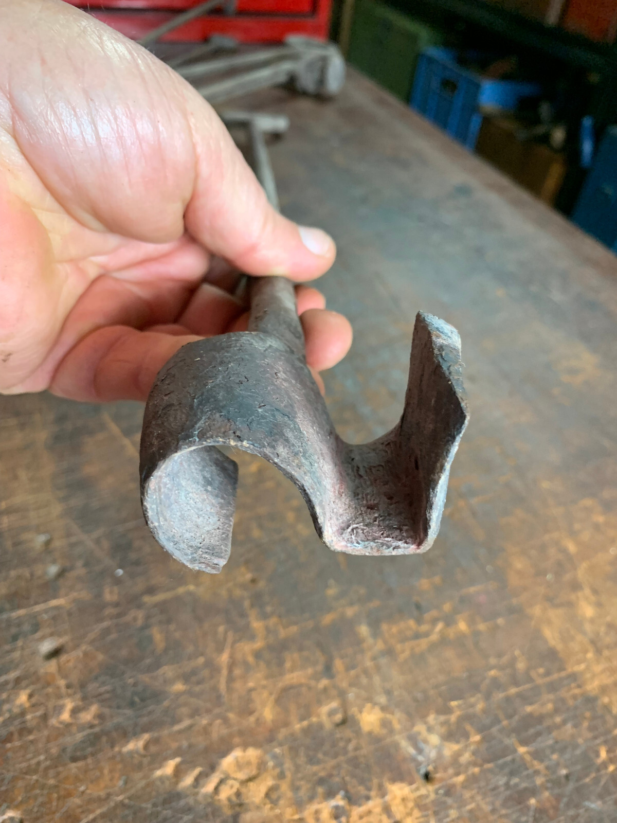 Antique Branding Iron (2) Hand Live Stock Branding Tool Made in