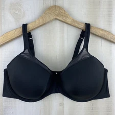 Bali One Smooth U Womens 42C Black Lightly Lined Full Coverage T-Shirt Bra 3439
