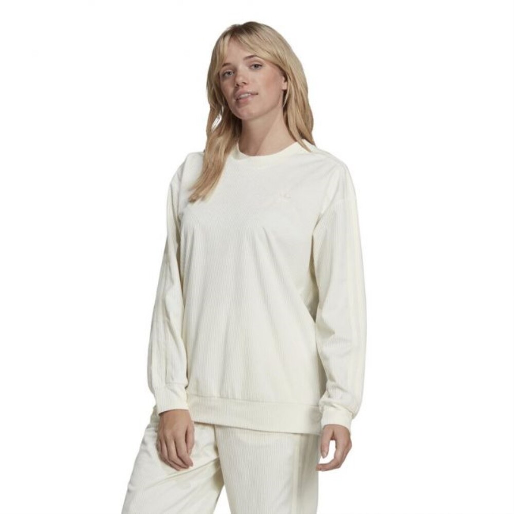 Женский вязаный свитер Adidas, темно-белый