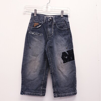 AKADEMIKS FINEST QUALITY THREADS AKDMKS KIDS SIZE 4 BLUE JEANS BOYS CHILD