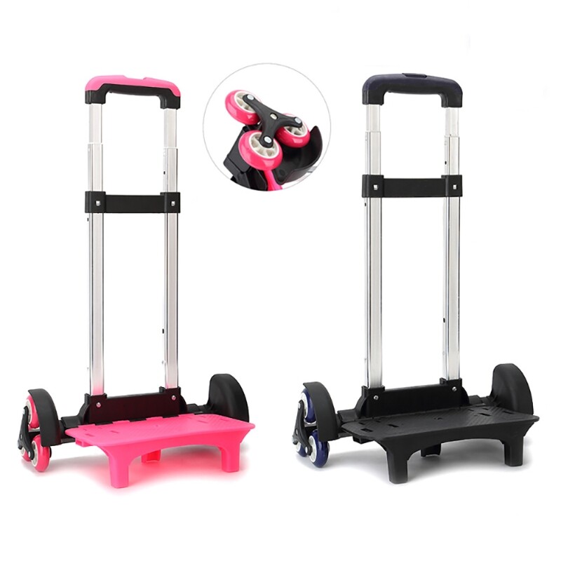 Carro con soporte de varilla de 6 ruedas para niños mochila infantil y bolsa escolar bolsa de equipaje