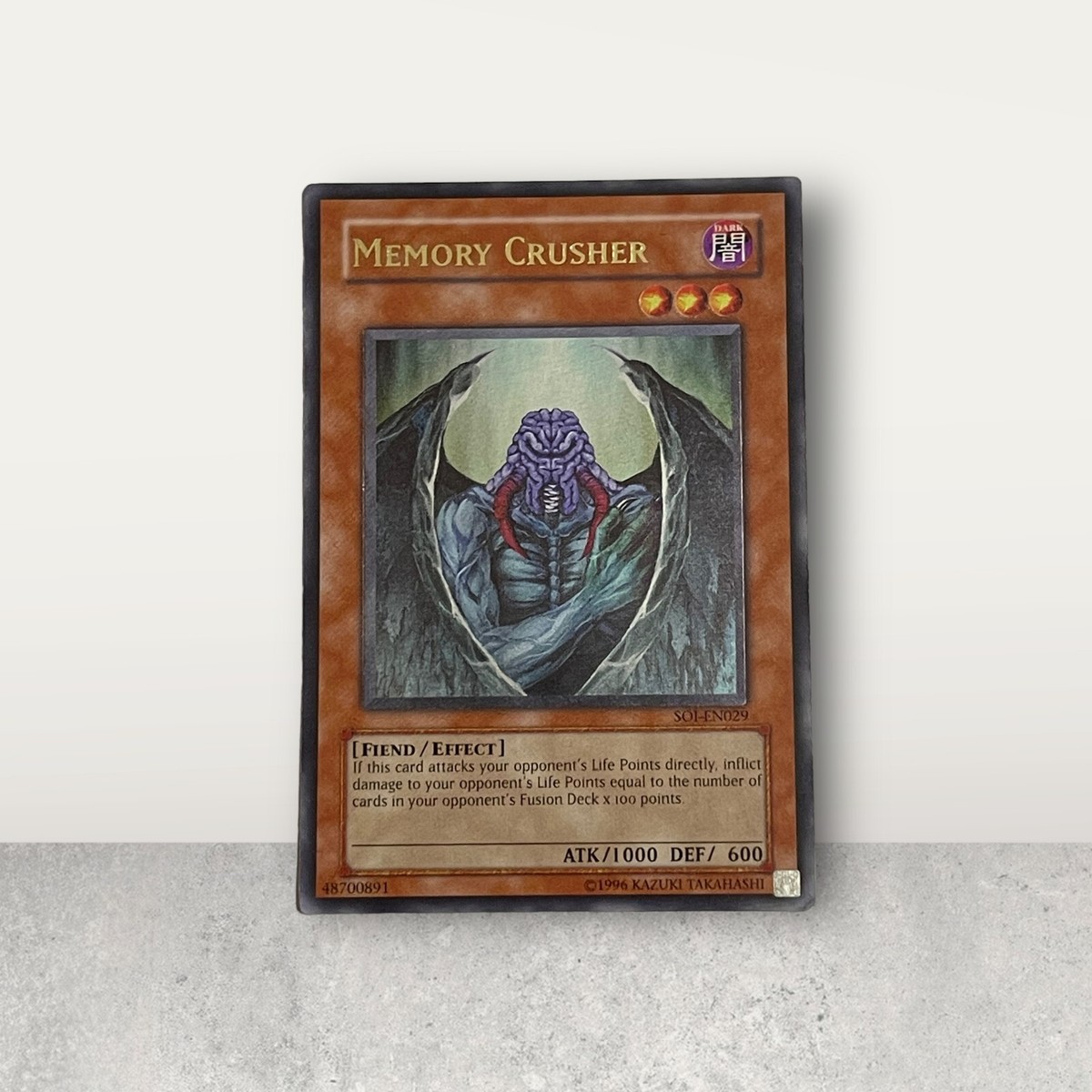遊戯王 / Memory Crusher SOI-EN029 Amazon.com: Yu-Gi-Oh! - Memory Crusher (SOI-EN029) - Shadow