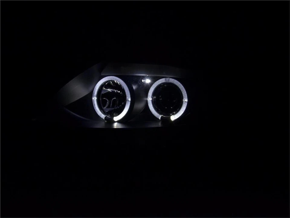 BMW Z4 E85 & E86 2003-2008 Black Projector LED Halo Angel Eye Headlights E Mark - Image 3 of 4