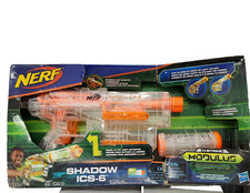 NERF N-Strike SHADOW ICS-6 Modulus Ghost Ops LIGHT UP Gun NEW