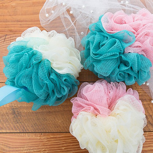3 Stück Pouf Körperschrubber Körperluffa Rückenschrubber Luffa Luffa Badeschwamm - Bild 5 von 12