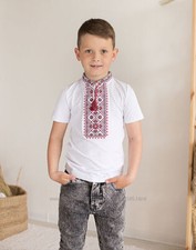 Ukrainian Embroidered Shirt Vyshyvanka embroidery for boy 4-13yo