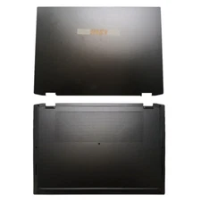 New for MSI Summit E16 Flip MS-1591 Black Laptop LCD Back Cover+Bottom Case