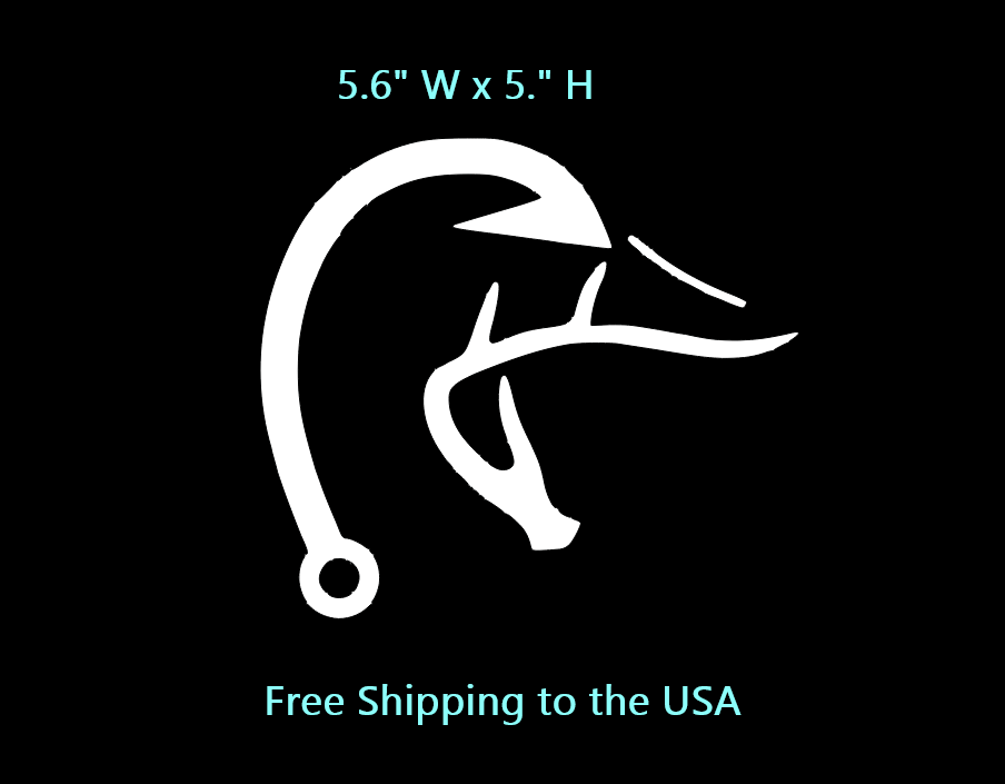 duck head fish hook deer antler flying ducks Metal sign Twisselman Trading Co Get custom Deer Hunting decals in small and large sizes personalized DUCK HEAD FISHING HOOK/ANTLER Vinyl