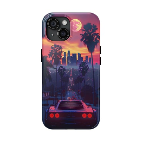 LA Sunset Themed Cool Phone Case for iPhone 16 15 14 13 12 11 8 7 X iPhone Case - Picture 19 of 109