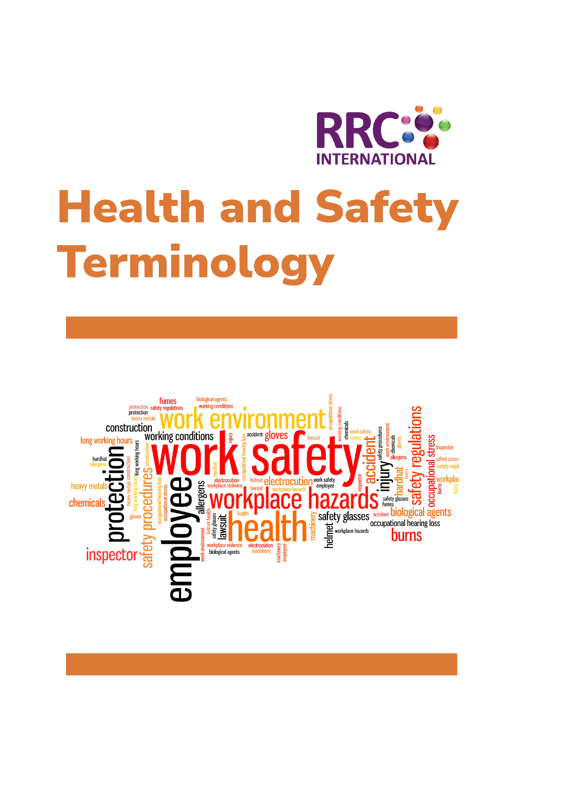 RRC Quick Reference Guide: Health and Safety Terminology