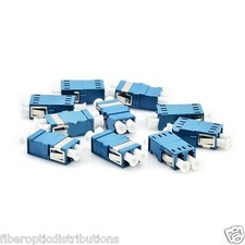 Fiber Optic Adapter/Coupler, LC to LC Duplex, Singlemode, Blue - 12 qty -7122