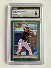 2022 PANINI THREE AND TWO EMERALD ONEIL CRUZ RC! 1/5! CSG 9! 1/1! FIRST ONE!