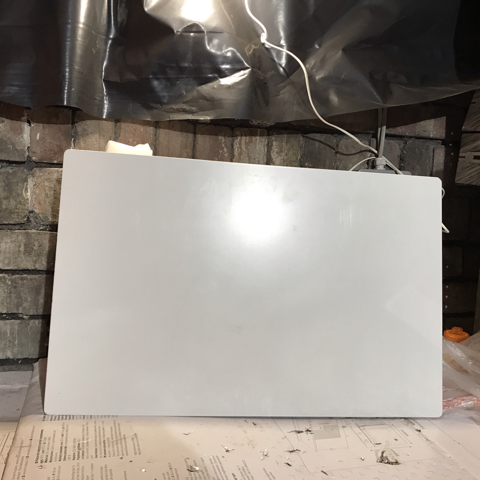 BLYSS SARIS WALLMOUNTED PANEL HEATER WHITE 1500W (195JK) 5059340092478