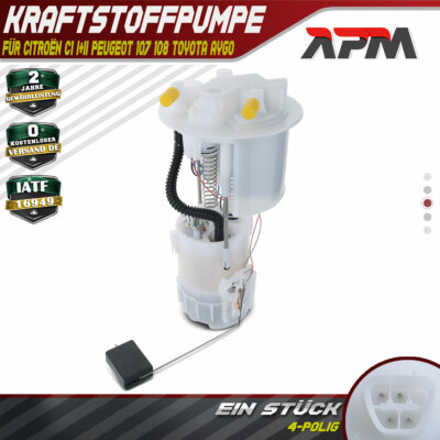 Kraftstoffpumpe Fördereinheit für Citroën C1 I+II Peugeot 107 Toyota Aygo Benzin