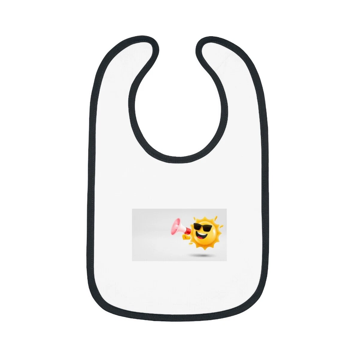 Baby Contrast Trim Jersey Bib