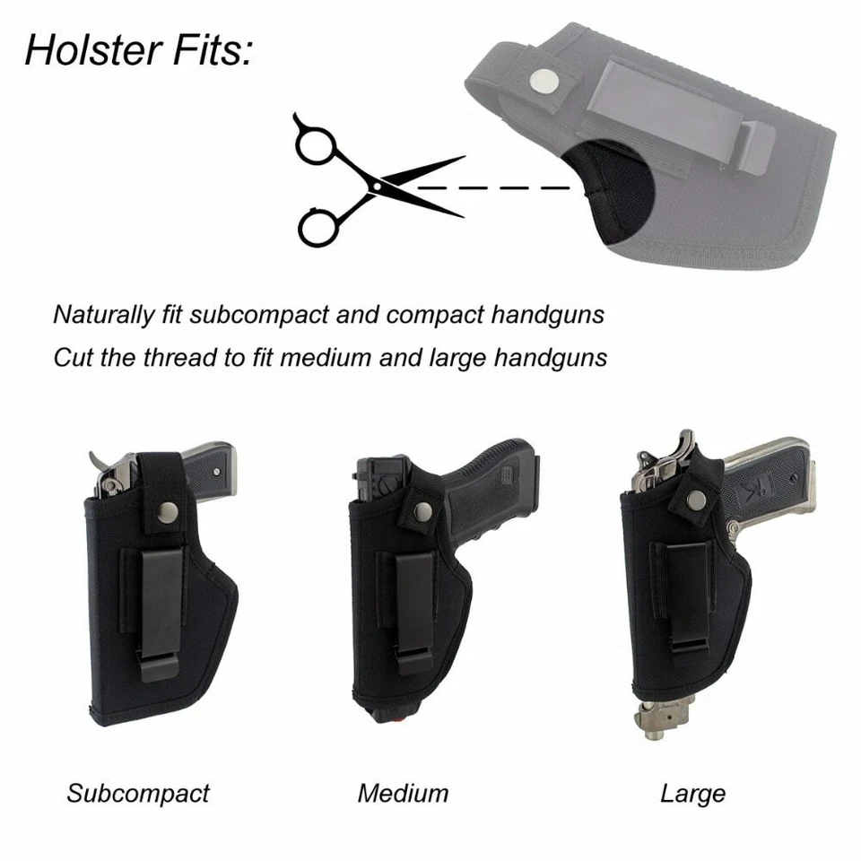 Gun Holster For Concealed Carry Full Size 9mm Safe holster Pistolfor Various - Image 4 of 4