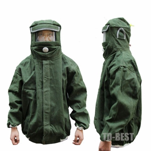 Giacca maschera sabbiatura con tubo aria arrivata tuta sabbiatura cappelli sabbiatrice - Foto 1 di 8
