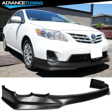 Fits 11-13 Toyota Corolla 4DR TR-D Style Front Bumper Lip Spoiler Unpainted - PU