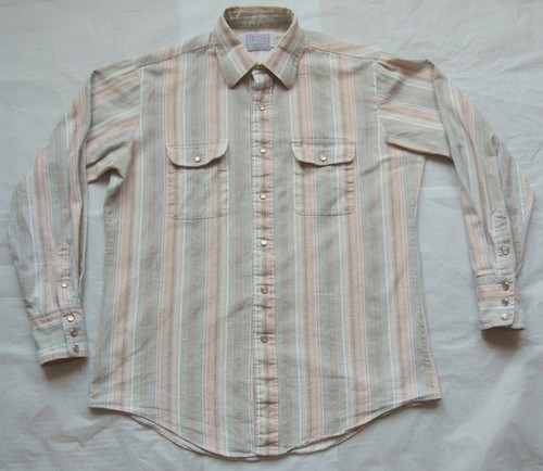 Vintage H Bar C Ranchwear Long Tail Western Shirt - Medium - Spinner Cotton