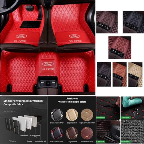 For Ford F150 Full Cab 2004-2020 Custom Car Floor Mats Auto Carpets Waterproof - Imagen 13 de 36