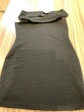 Mango Black Off Shoulder Short Bodycon Dress