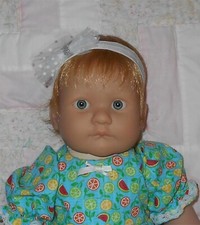 Bell BABY PAULI Doll Wig SZ 11/12 LIGHT COPPER Short Layers Partial Cap PK NWT