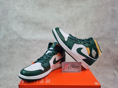 Refurbished Nike Air Jordan 1 Mid Noble Green/Pollen Gr.43