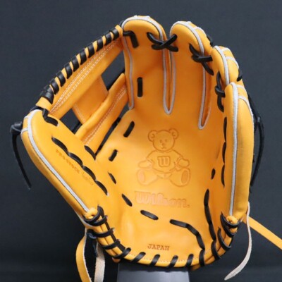 Wilson ProStaff イエローグローブ Wilson staff Dual Baseball Hard Glove Infield 1723Type 11.75inch