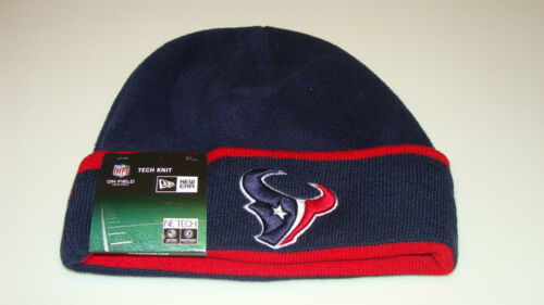 Mens Houston Texans New Era On-Field Tech Sideline Cuffed Knit Hat Cap NFL - Picture 1 of 2
